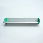 Aluminium Siebdruck Beschichtungsrinne / Emulsionsrinne mit zwei grünen Endkappen