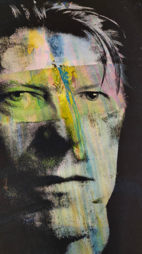 David Bowie als Siebdruck Kunstdruck