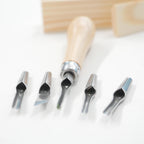 Linoleumsnede snijgereedschap met 5 verschillende punten