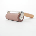 Premium linoleumsnede rubberroller met houten handvat