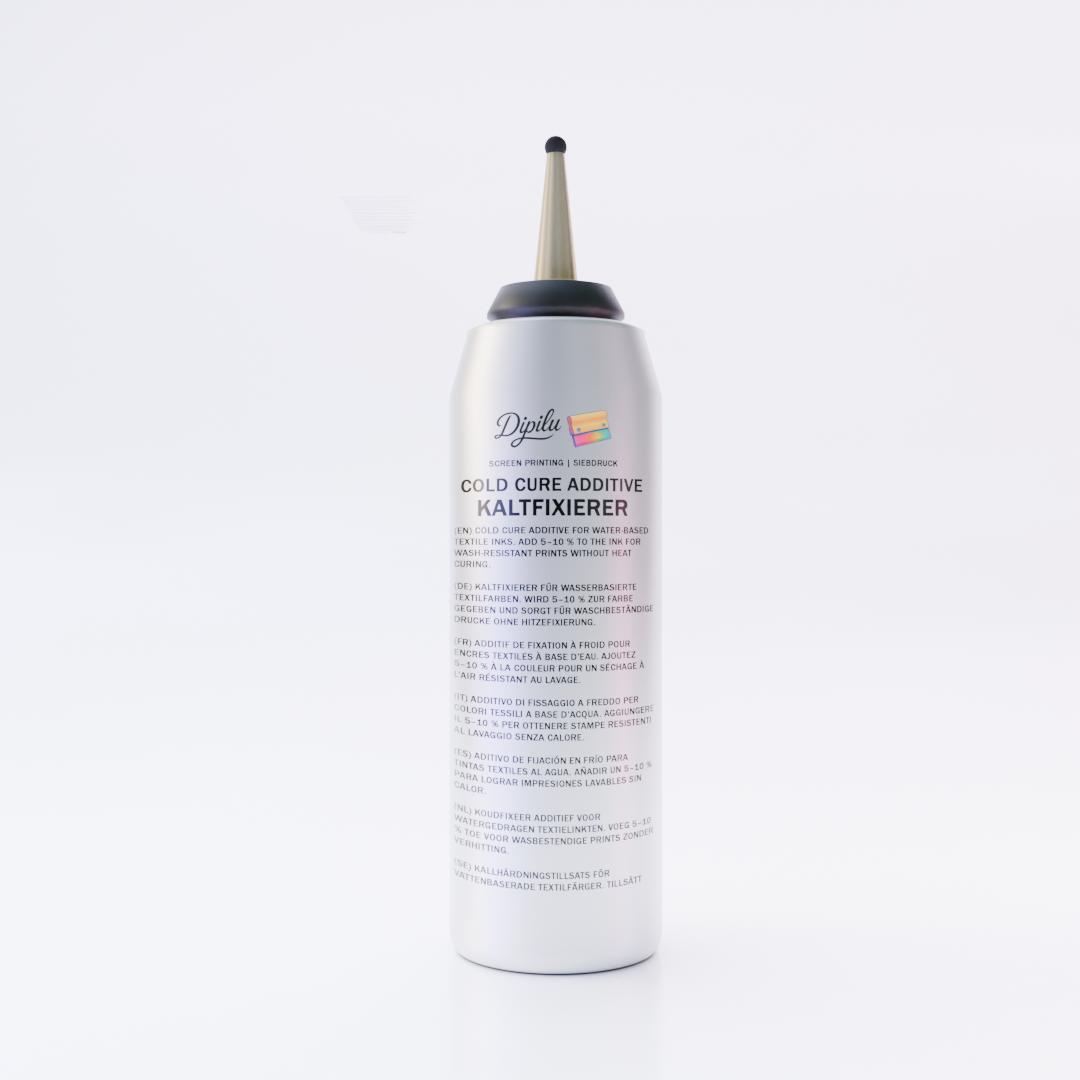Siebdruck Kaltfixierer Additiv Flasche für wasserbasierte Siebdruckfarbe für Textilien