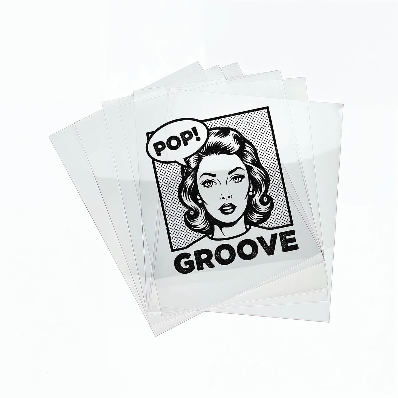 5 Laserfolien A4 für den Siebdruck