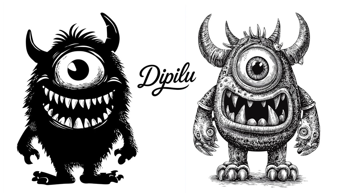 Grafische Motivvorlage zur Belichtungfür den Siebdruck