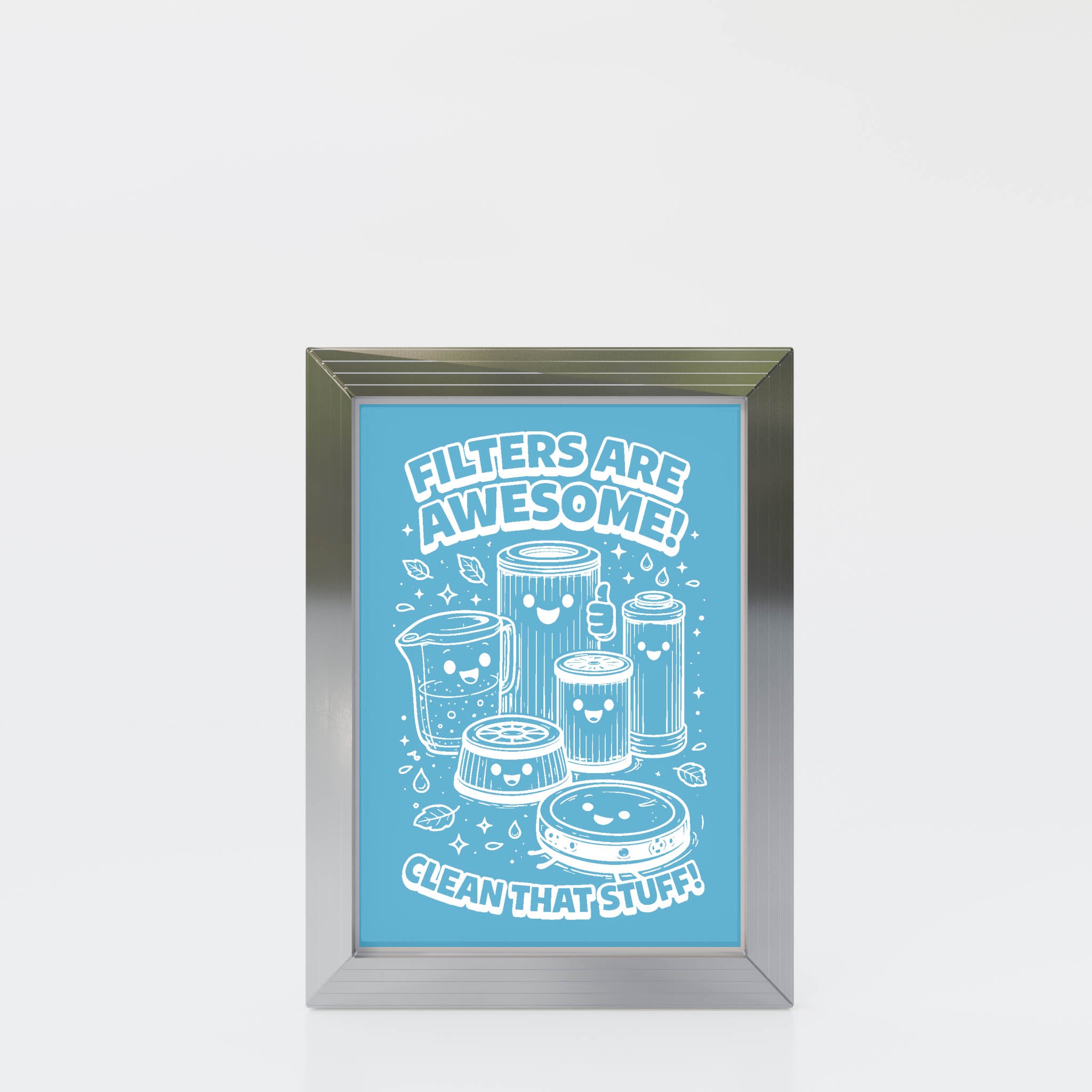 Example of an exposed screen printing frame with a customer design