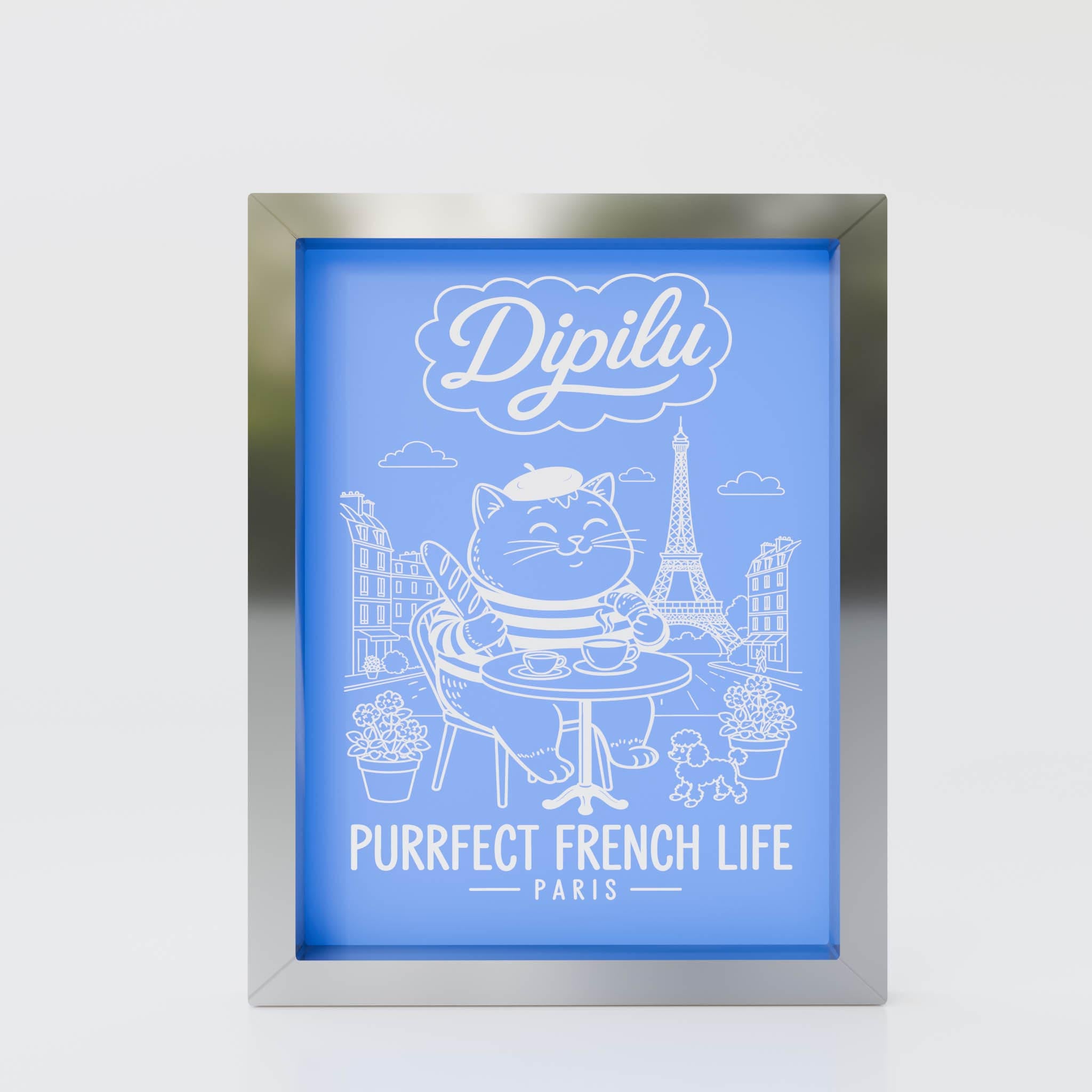 Siebdruckrahmen mit fertiger Schablone