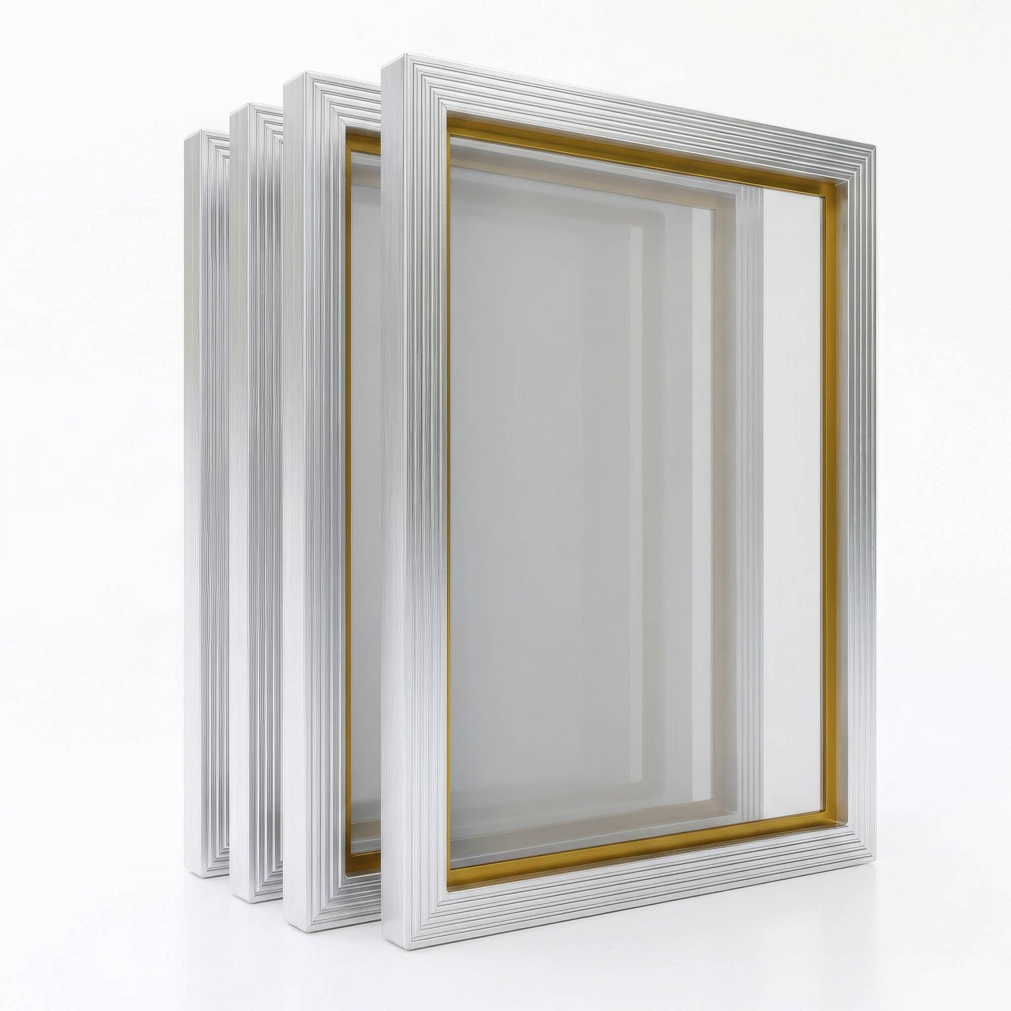 Set mit 4 Stück Siebdruckrahmen Aluminium DIN A2+ Format