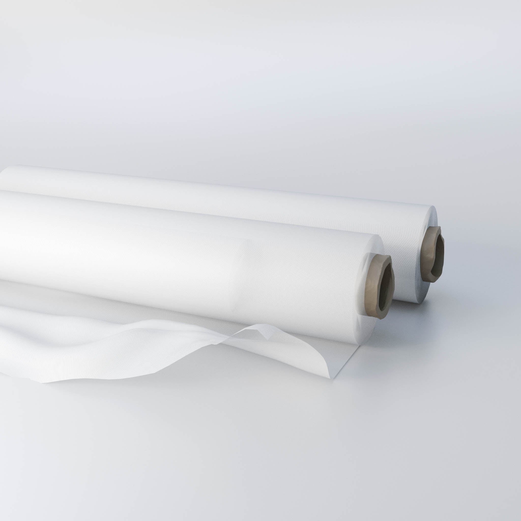 Zwei Rollen mit polyester Siebdruckgewebe in der Maschenweite 54T