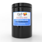 Fotoemulsion in einer geschlossenen schwarzen Dose beklebt mit einem Label von Dipilu.