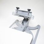 Nahaufnahme der Siebhalterung der Siebdruckmaschine Expert