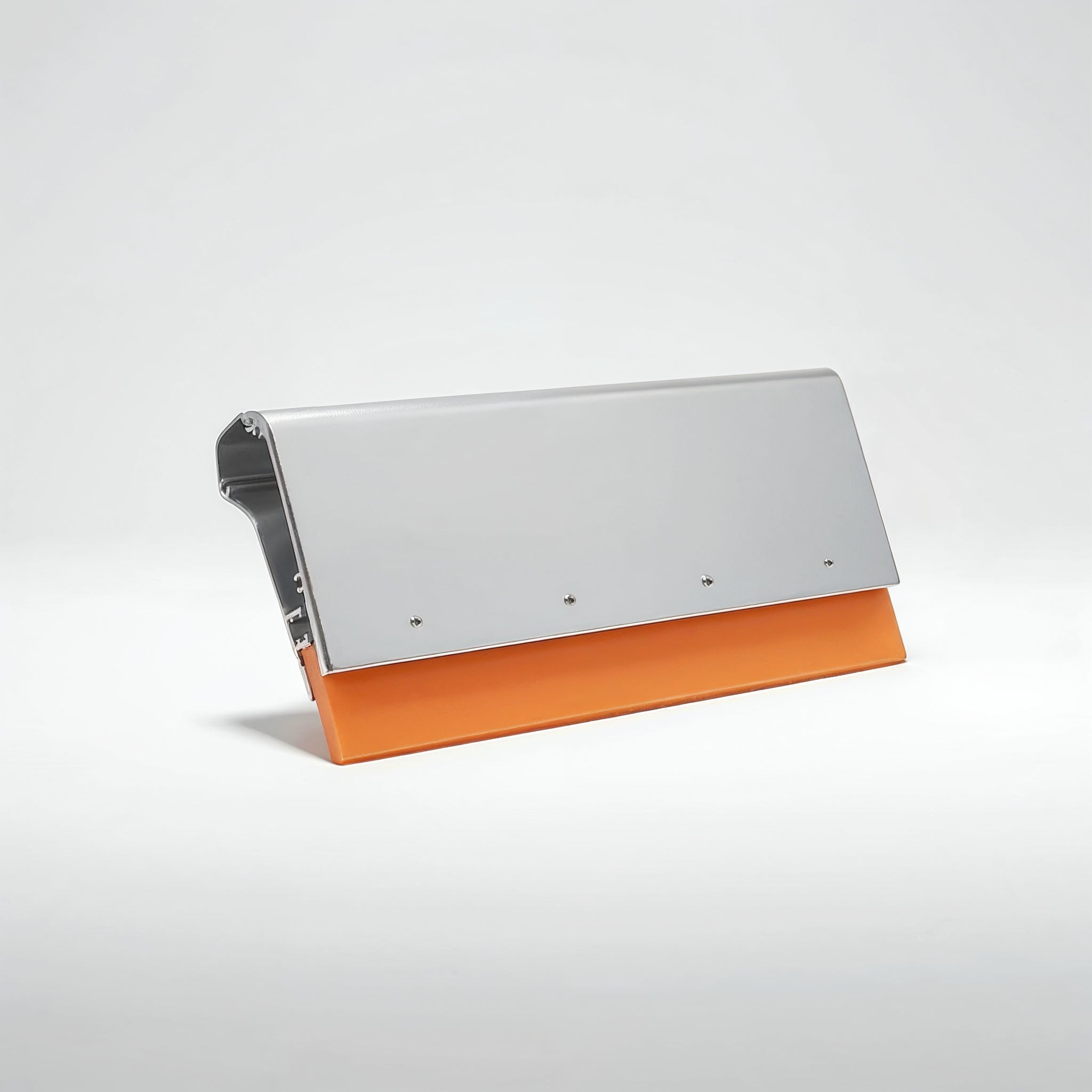 Siebdruckrakel aus Aluminium mit austauschbarem  Gummi in der Härte 75 shore 33cm lang.