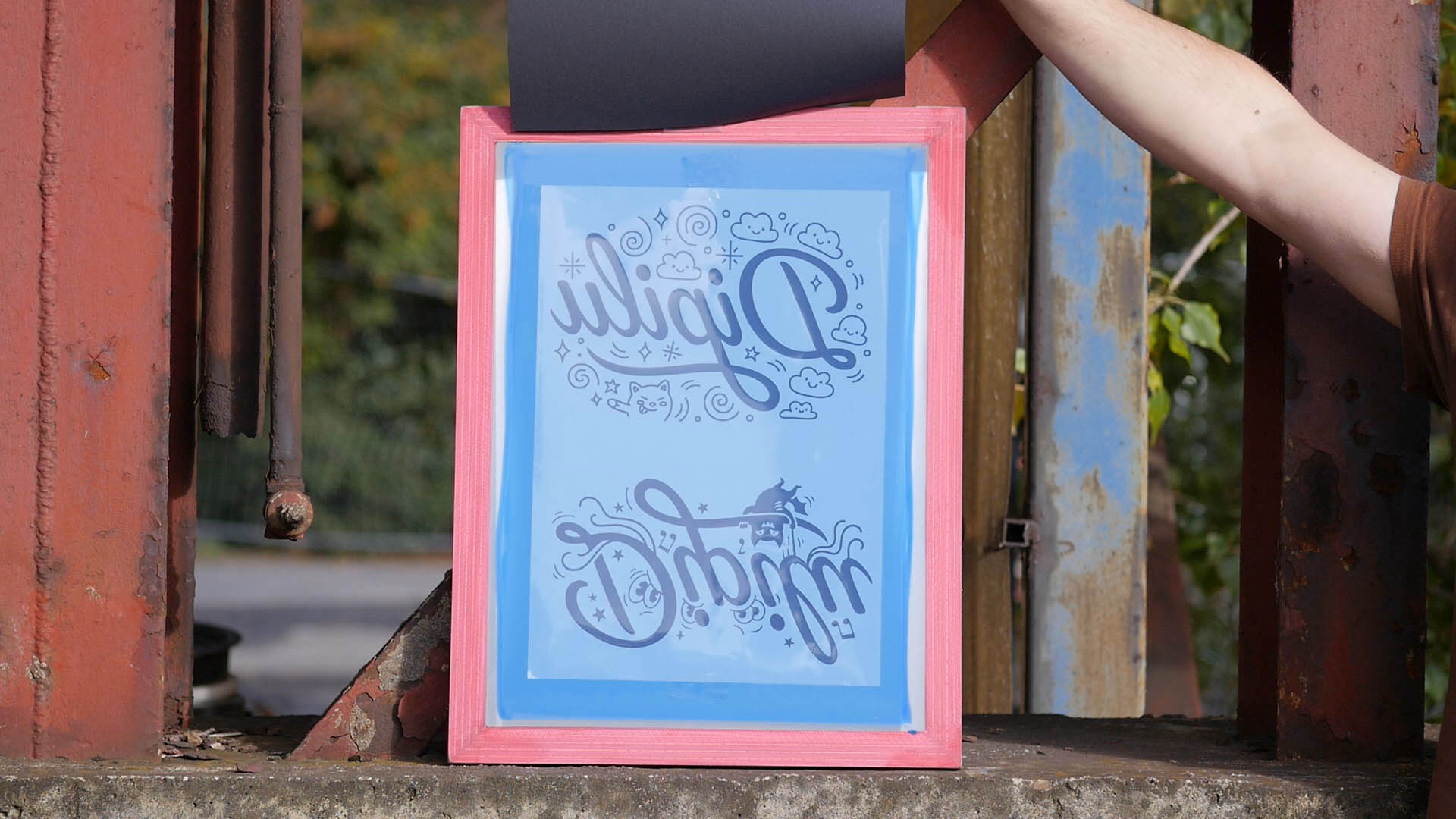 serigrafia fai da te esposizione con luce diurna