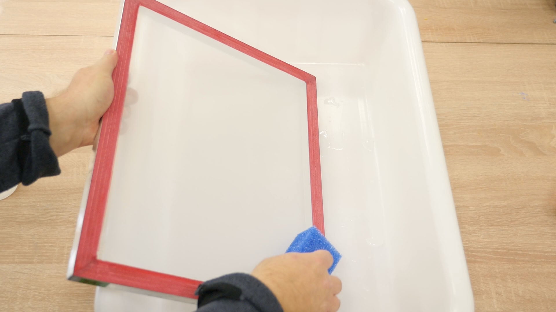 fai da te serigrafia sgrassare telaio serigrafico